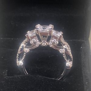 Stirling Silver,White  Sapphire ring